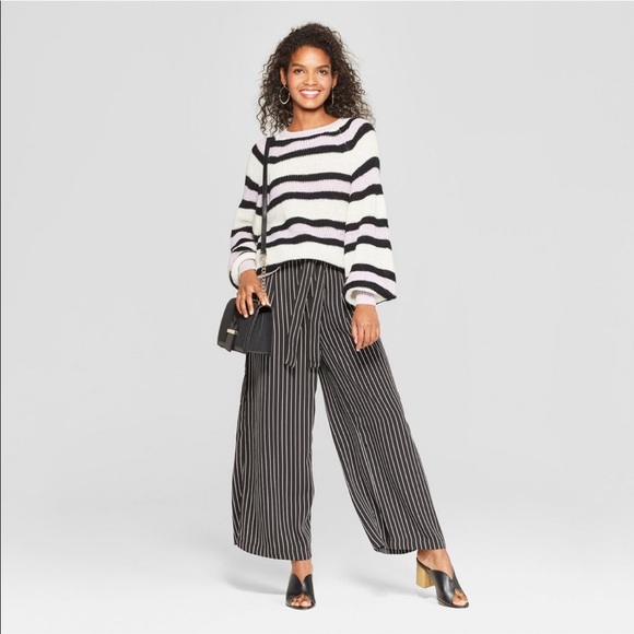 Striped Long Sleeve Cozy Crew Neck Sweater - Picture 3 of 6